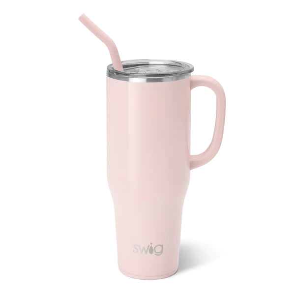 Swig Stainless Steel Mega Mug w/Straw - 40oz. (Ballet Shimmer)