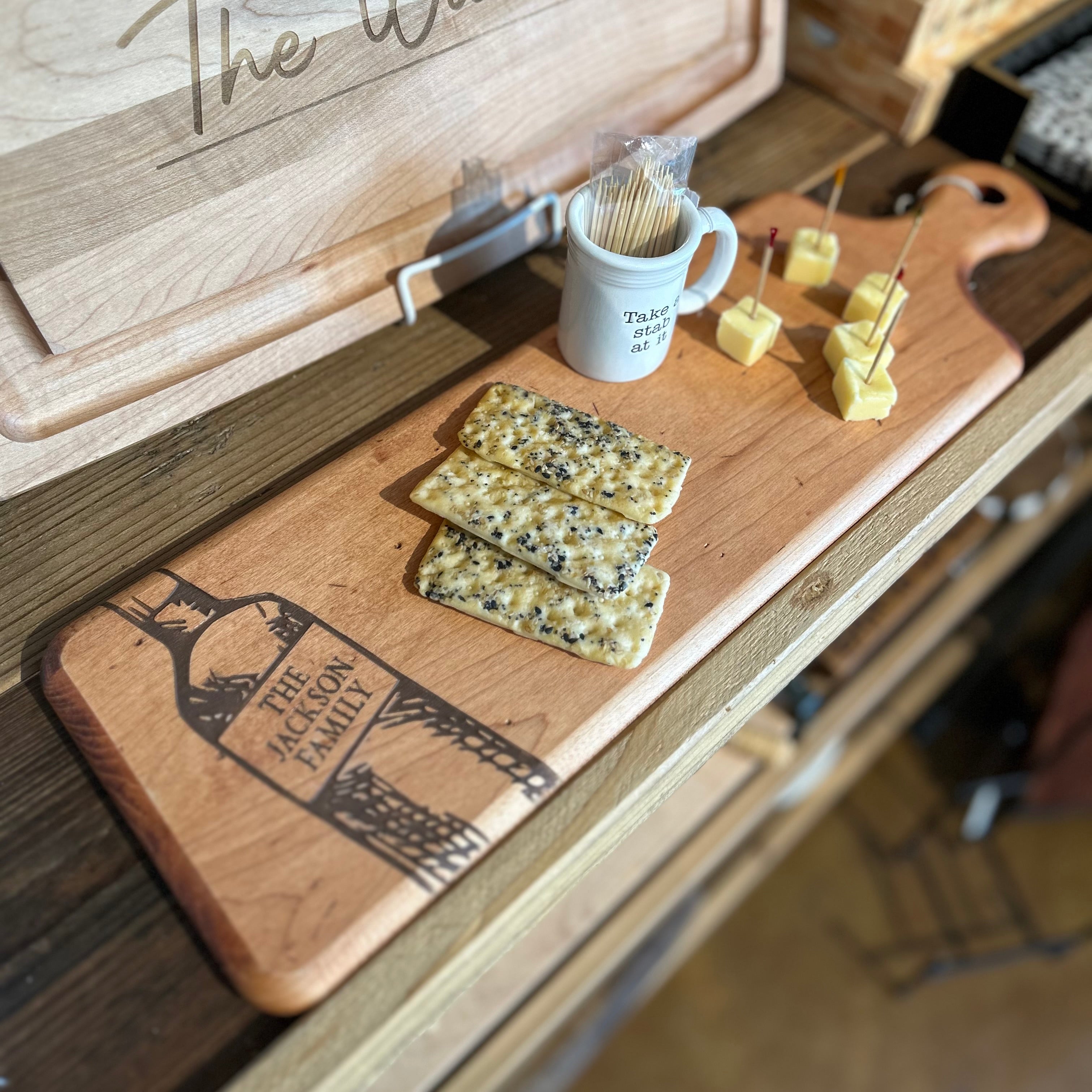 Personalized Maple Artisan Plank Serving Board