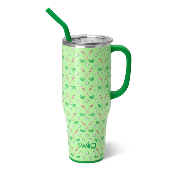 Swig Stainless Steel Mega Mug w/Straw - 40oz. (Tee Time)