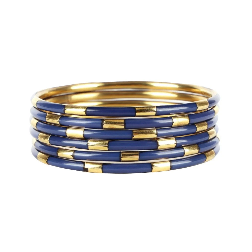 BuDhaGirl Veda Bangles - Set/6 - Navy