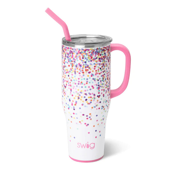Swig Stainless Steel Mega Mug w/Straw - 40oz. (Confetti)