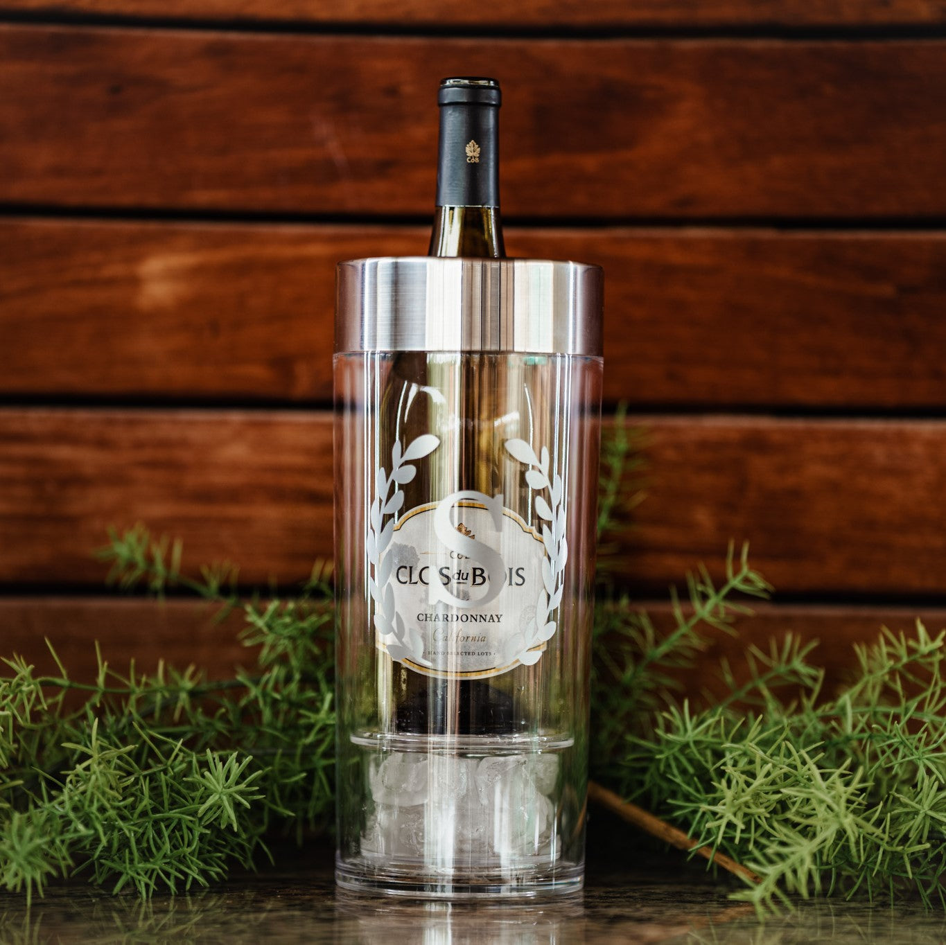 Personalized Acrylic Wine Chiller w/Silver Rim – Cat's Meow
