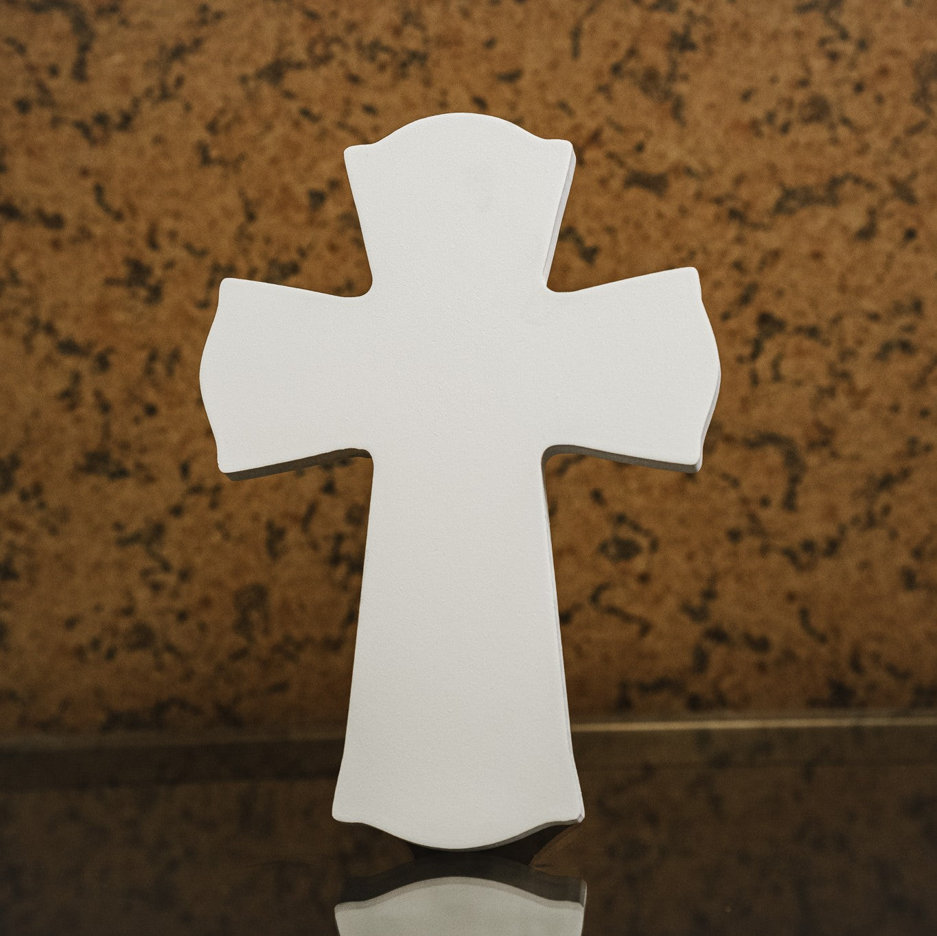 Personalized Wooden Cross - White