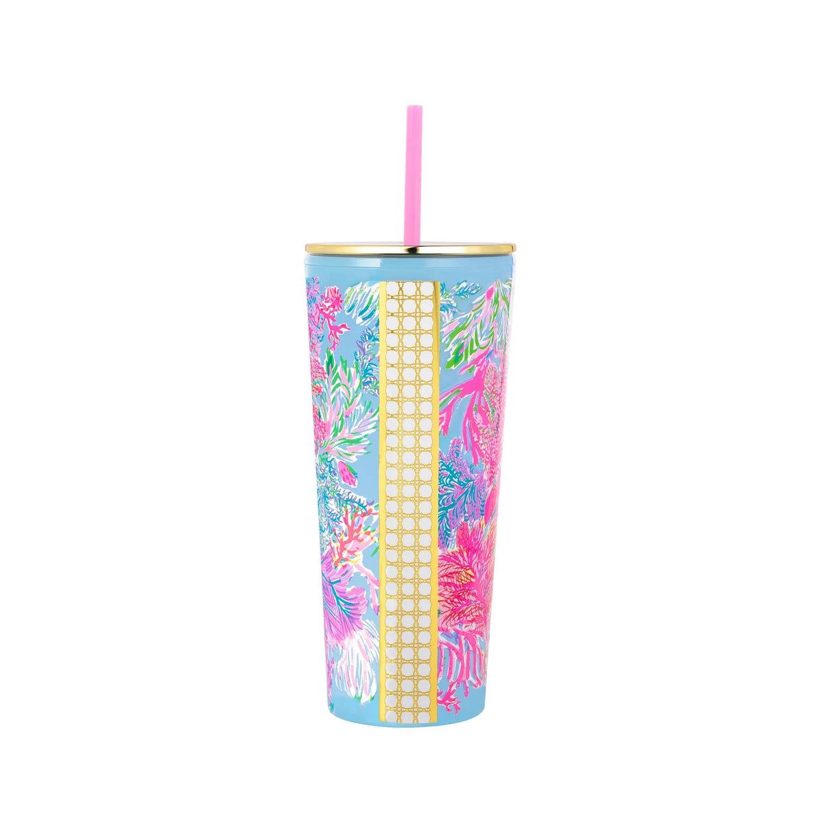Lilly Pulitzer Tumbler w/Straw – Cat's Meow Personalized Gifts