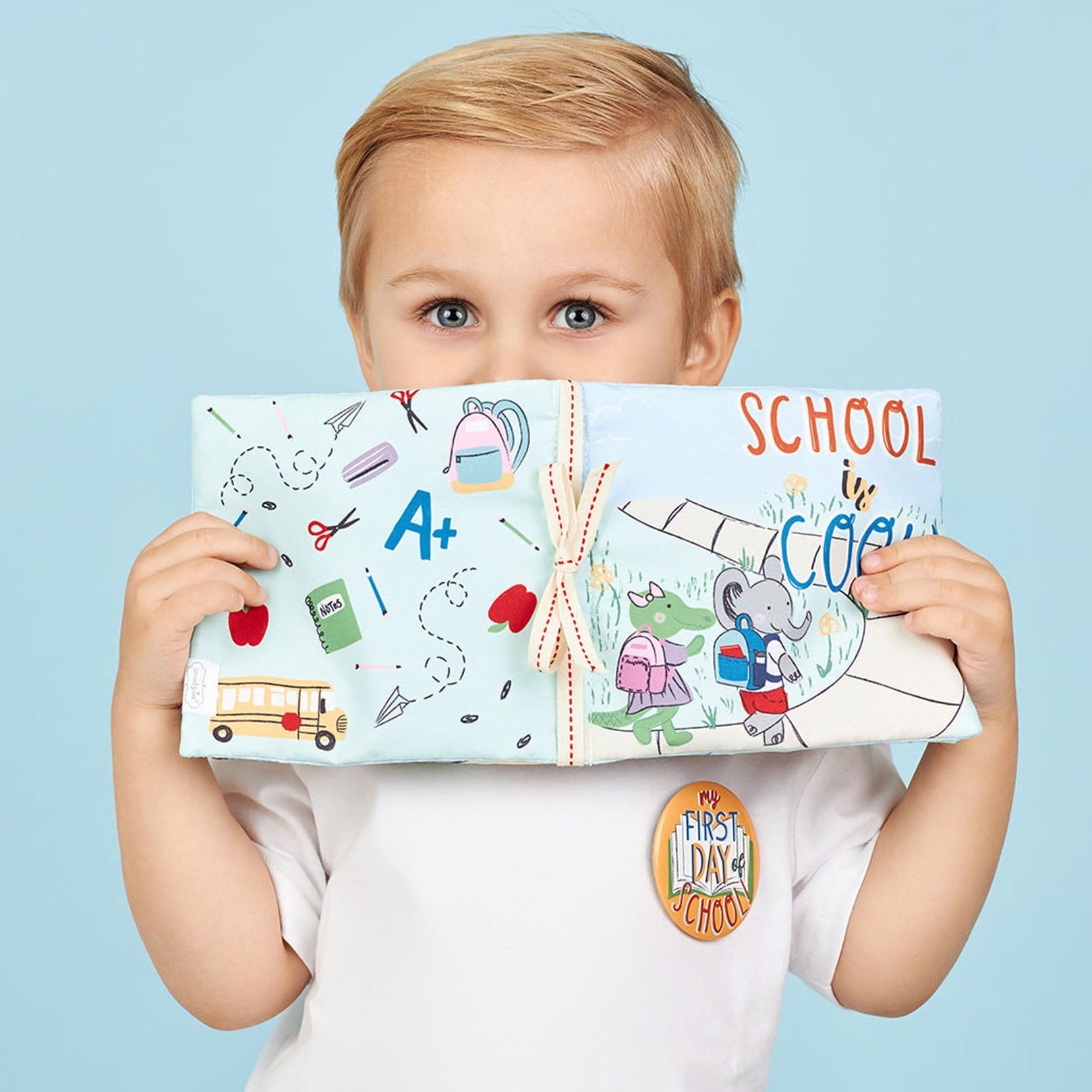 School Is Cool Children's Soft Book/Pin Set