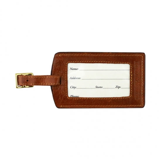 Needlepoint Luggage Tag - Collegiate
