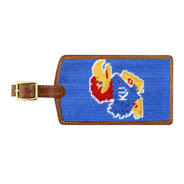 Needlepoint Luggage Tag - Collegiate - KU