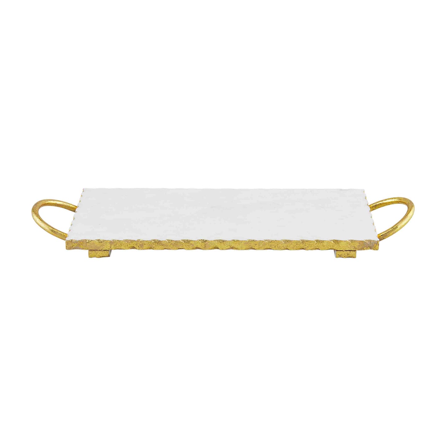 Personalized Gold Edge Marble Board w/Handles