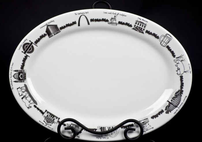 Personalized St. Louis Platter - Oval