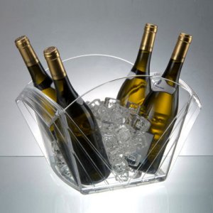 Personalized Acrylic Luxe Angled Party Tub