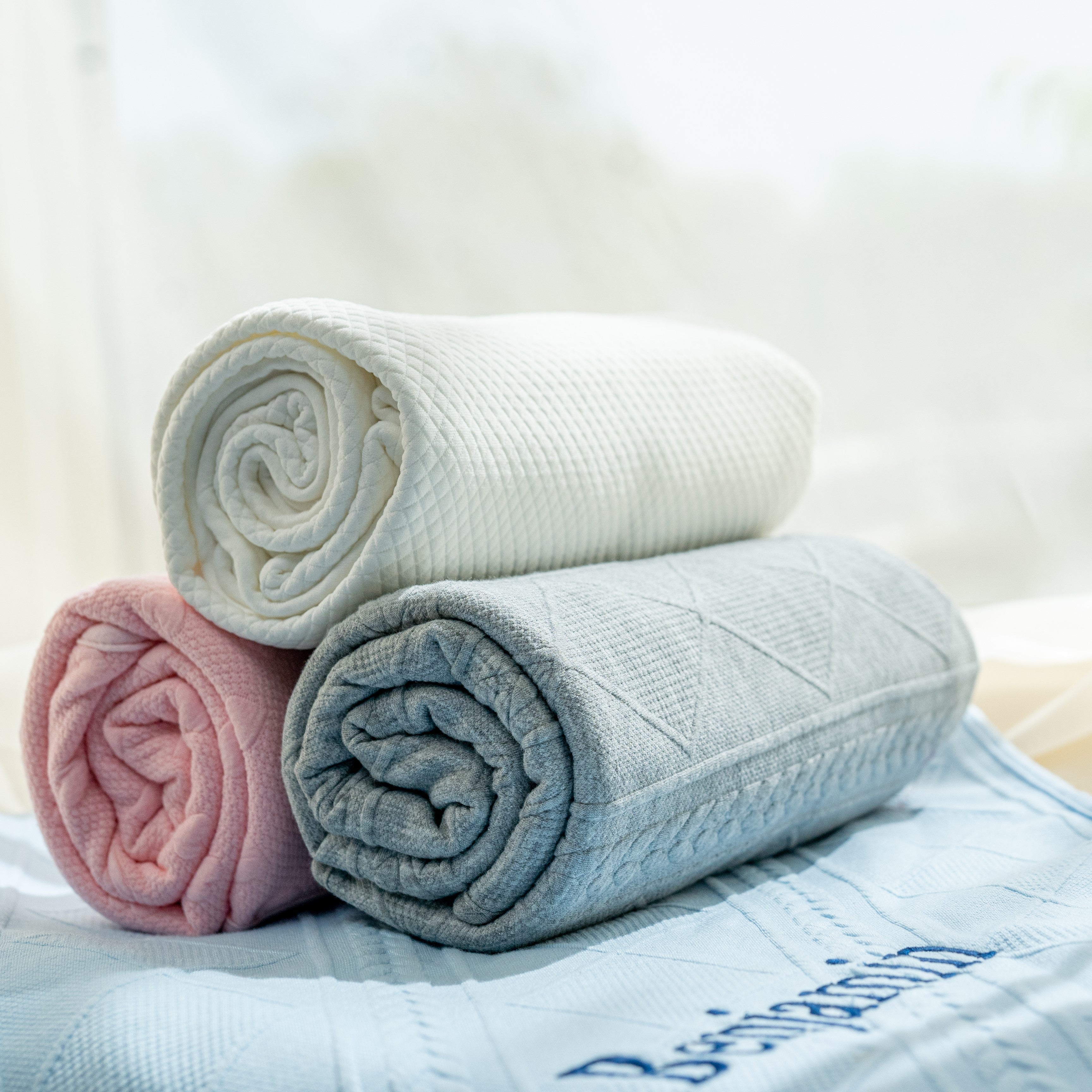 Personalized Knit Textured Pattern Baby Blanket