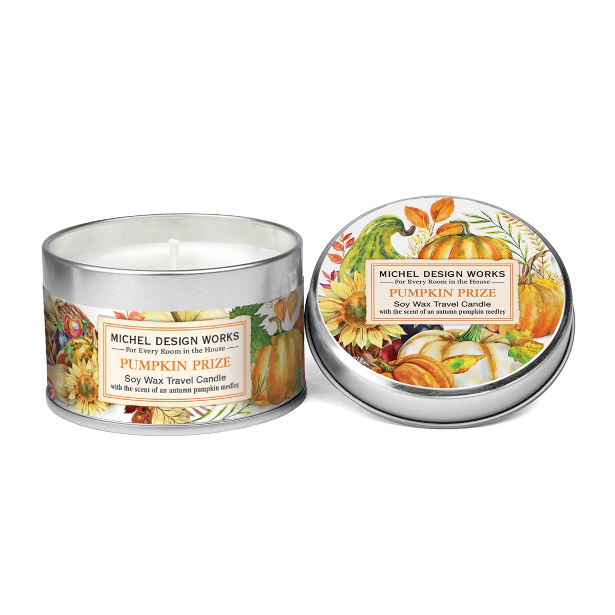 Michel Design Works Travel Tin Candle - 4 oz. - Pumpkin Prize