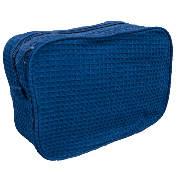 Personalized Waffle Weave Cosmetic Bag