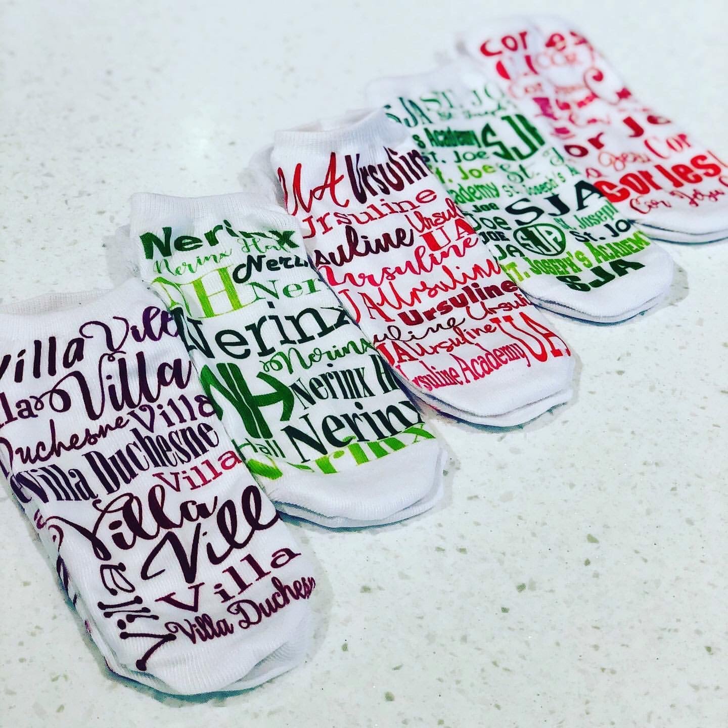 Personalized Sublimation Socks - High School