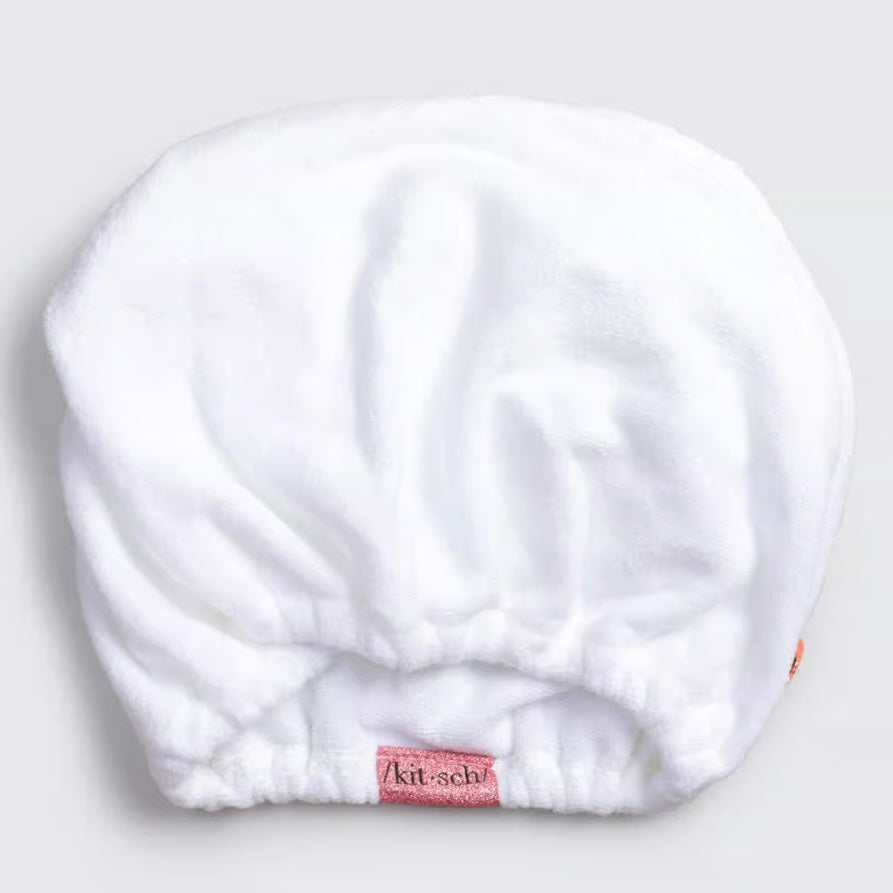 Quick Dry Hair Towel - White