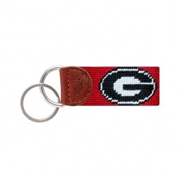 Needlepoint Key FOB - Collegiate - Georgia