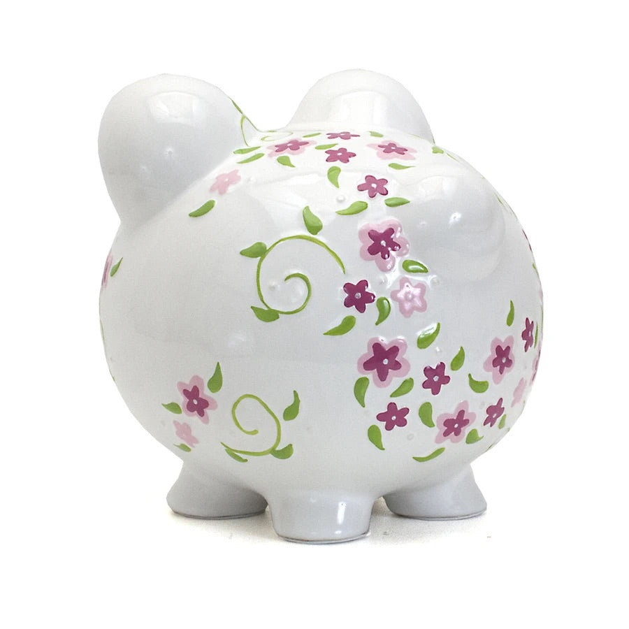 Personalized Large Shabby Chic Piggy Bank