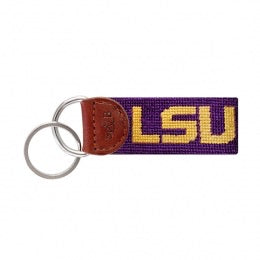 Needlepoint Key FOB - Collegiate - LSU