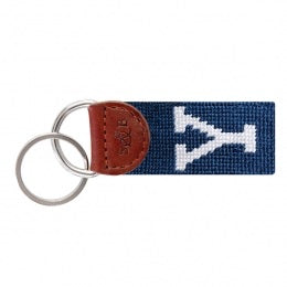 Needlepoint Key FOB - Collegiate - Yale