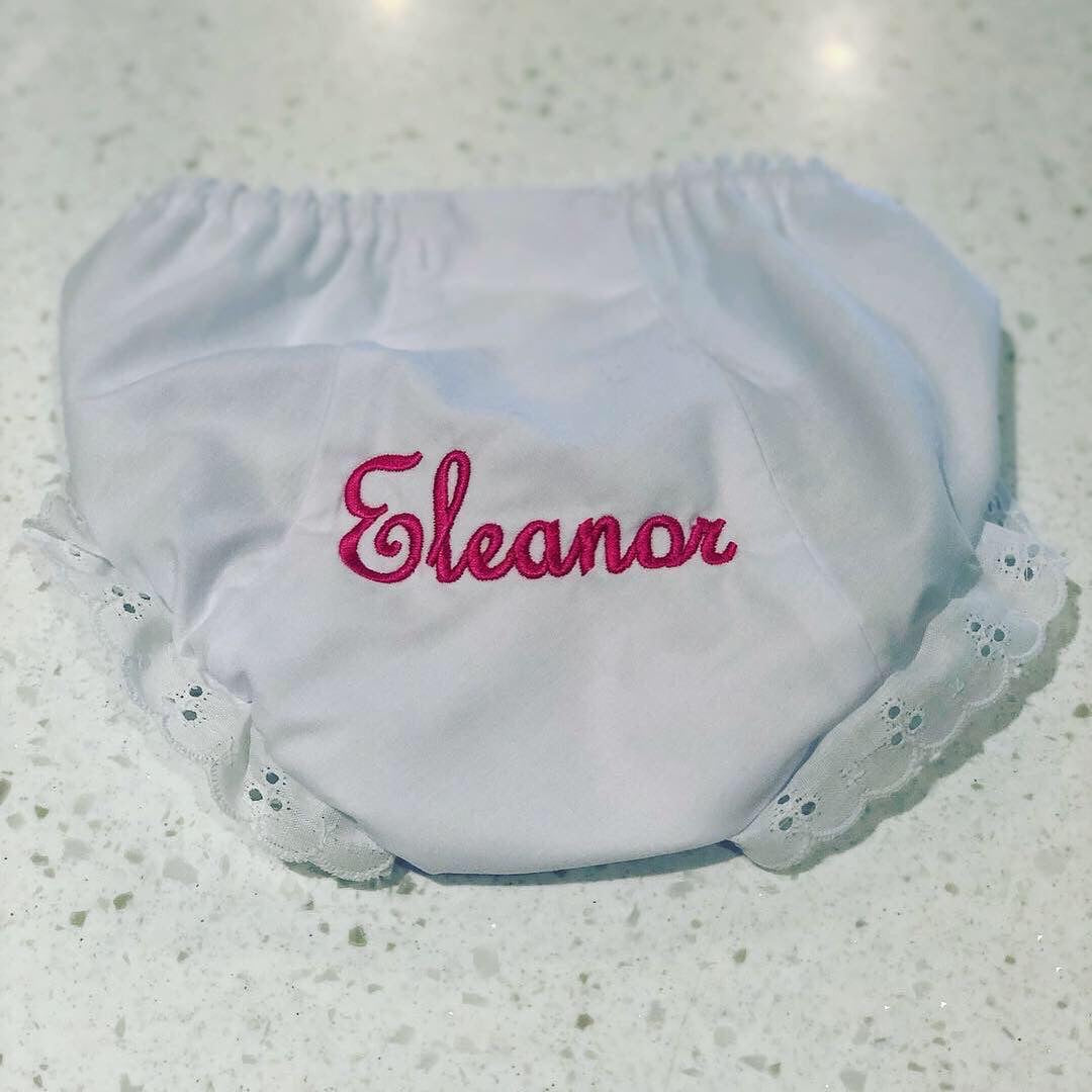 Personalized "Fancy Pants" Baby Bloomers