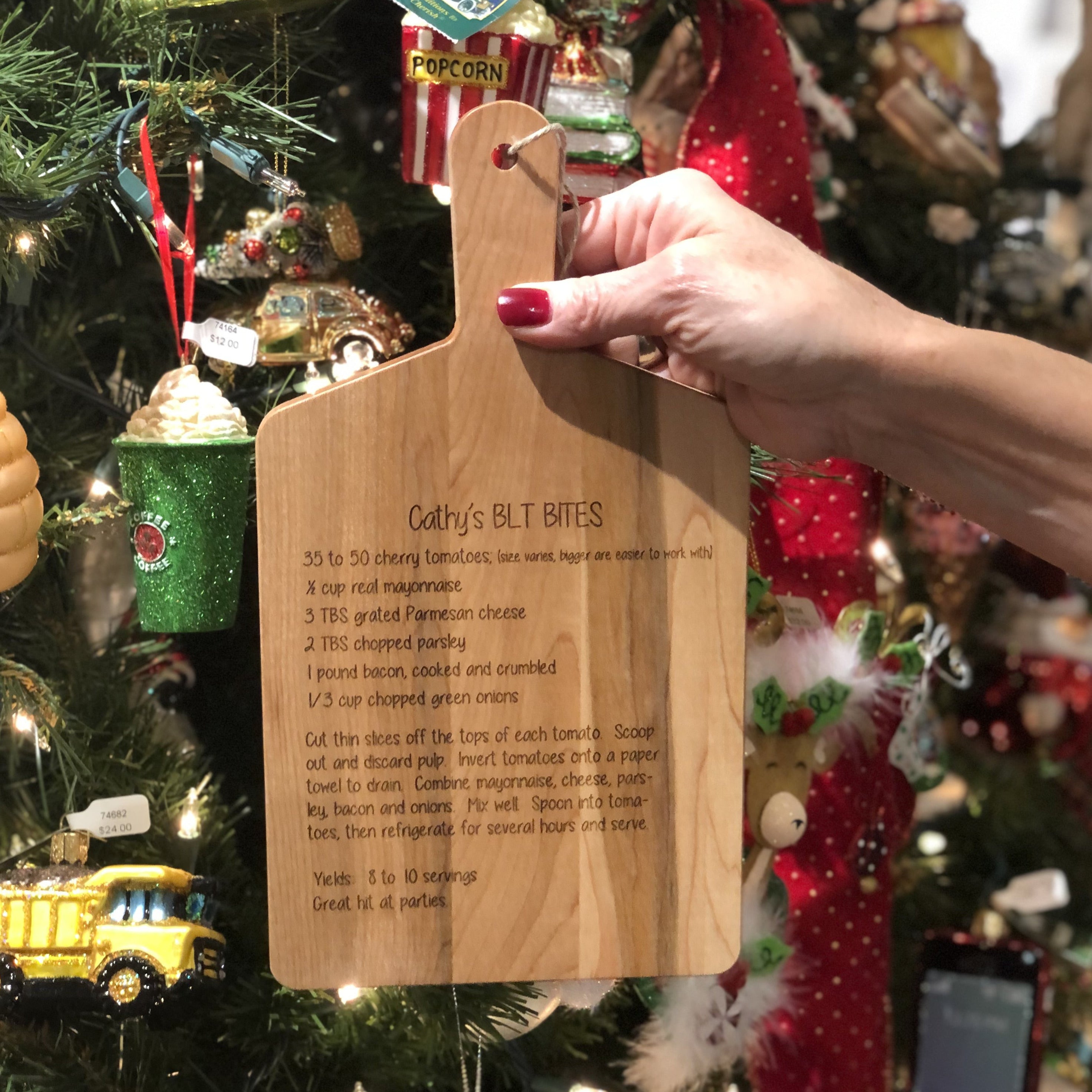 Personalized Maple Rectangle Handle Cutting Board/Cheese Board