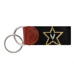 Needlepoint Key FOB - Collegiate - Vanderbilt