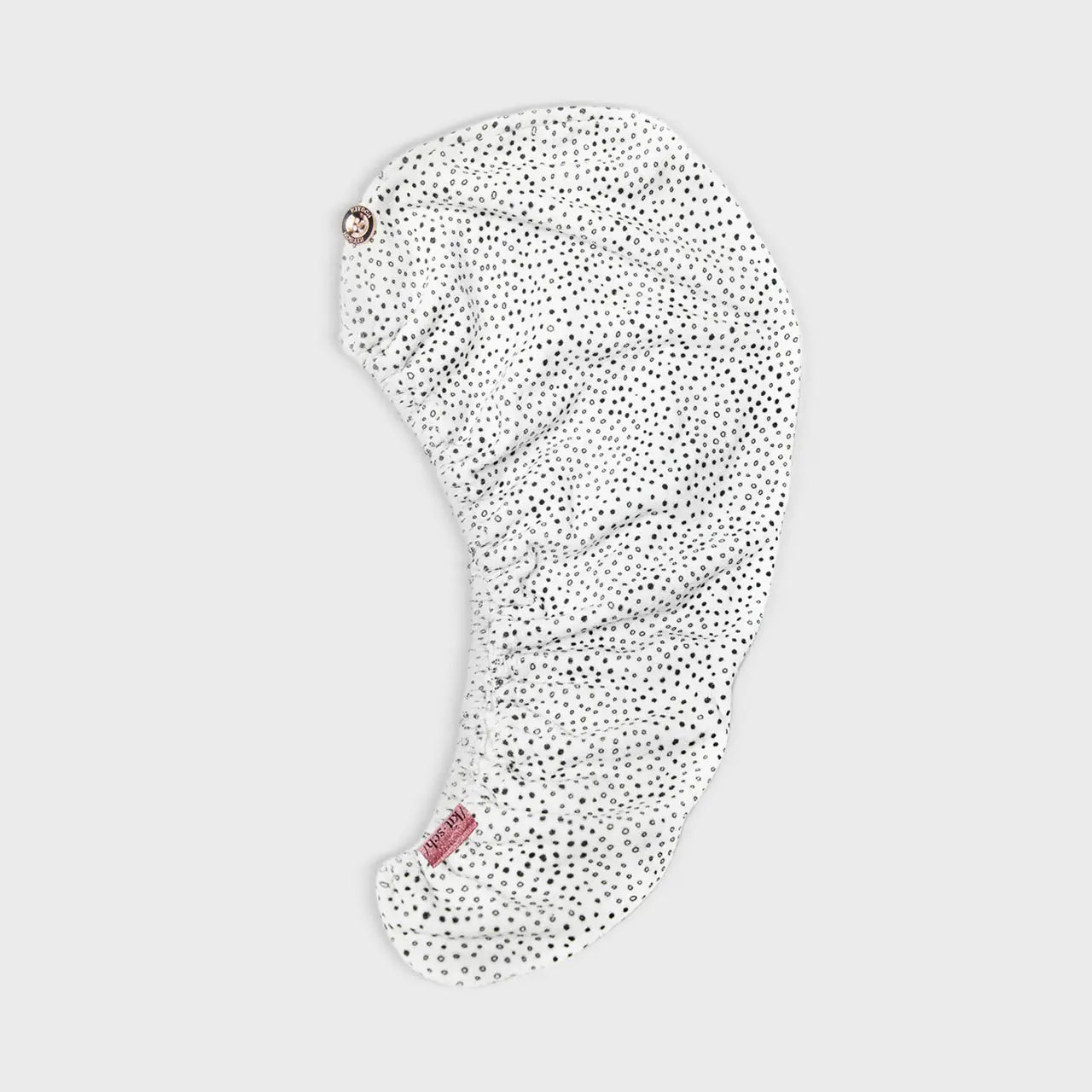 Quick Dry Hair Towel - Black Dot