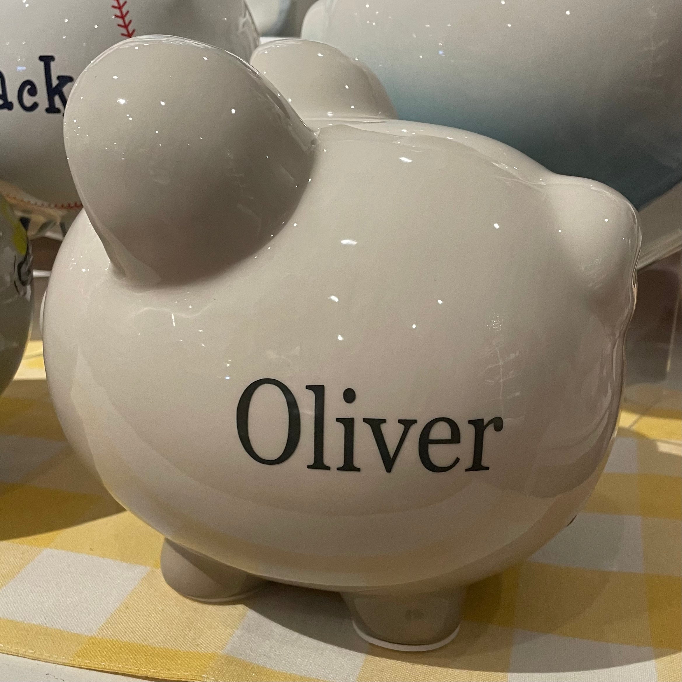 Personalized Ombre Piggy Bank