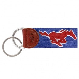 Needlepoint Key FOB - Collegiate - SMU