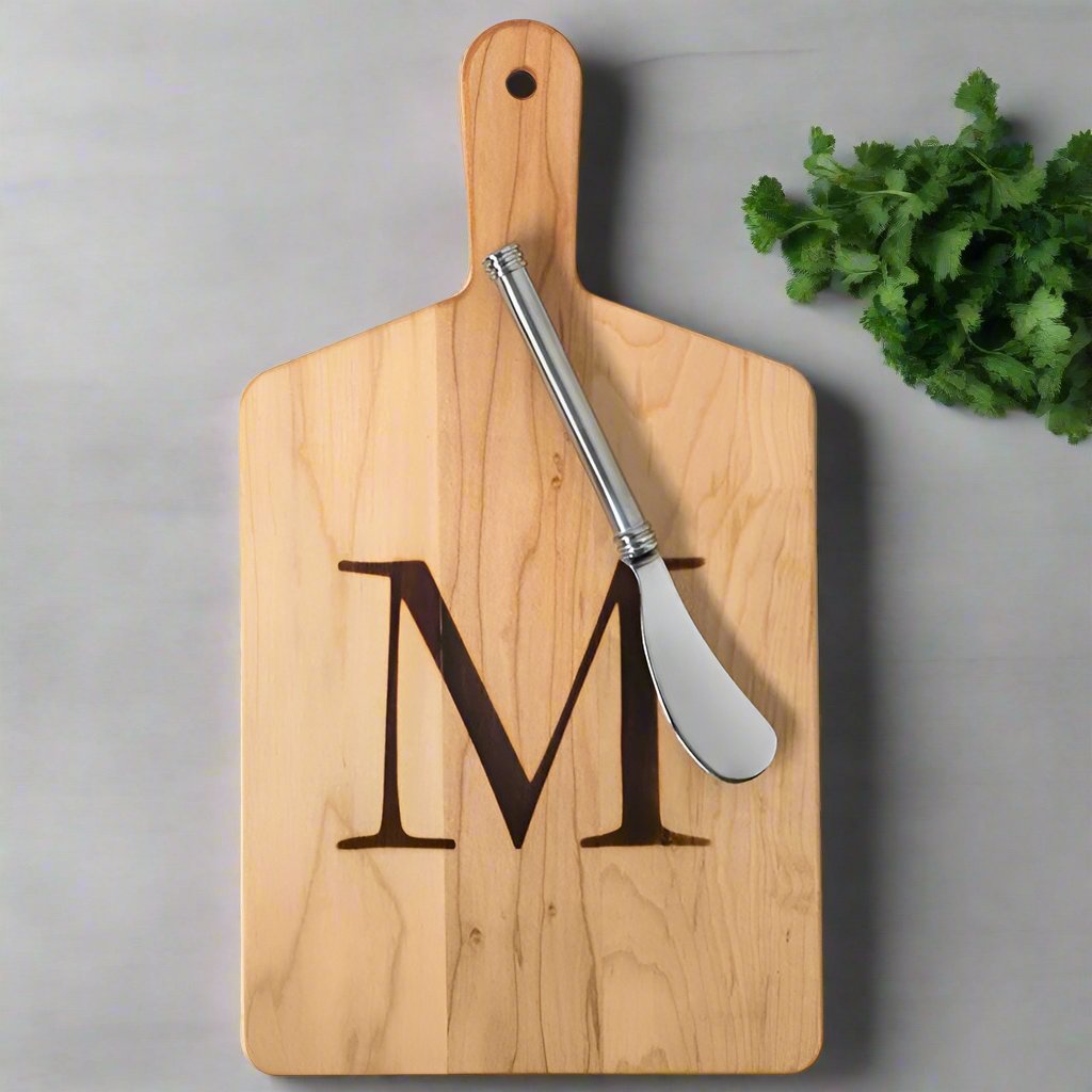 Personalized Maple Monogram Cheese Board