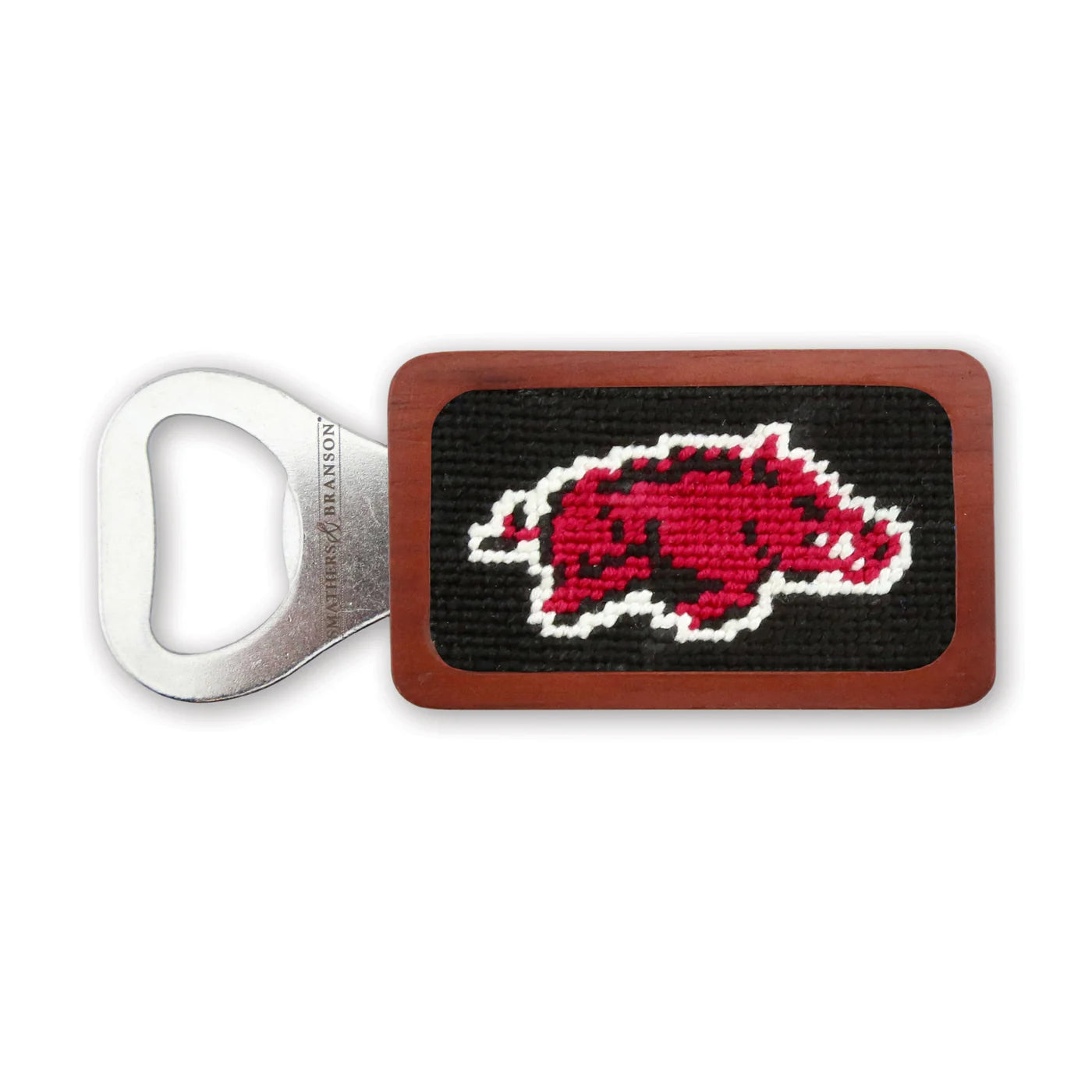 Needlepoint Bottle Opener - Collegiate - Arkansas