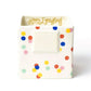 Happy Everything Mini Nesting Cube - Small, Rainbow Dots