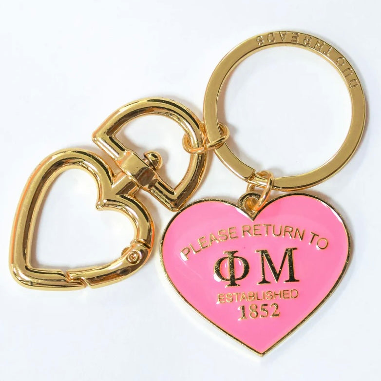 Sorority Please Return Key Ring - Phi Mu