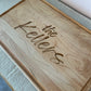 Personalized Thick Cutting Board w/Juice Groove - Large