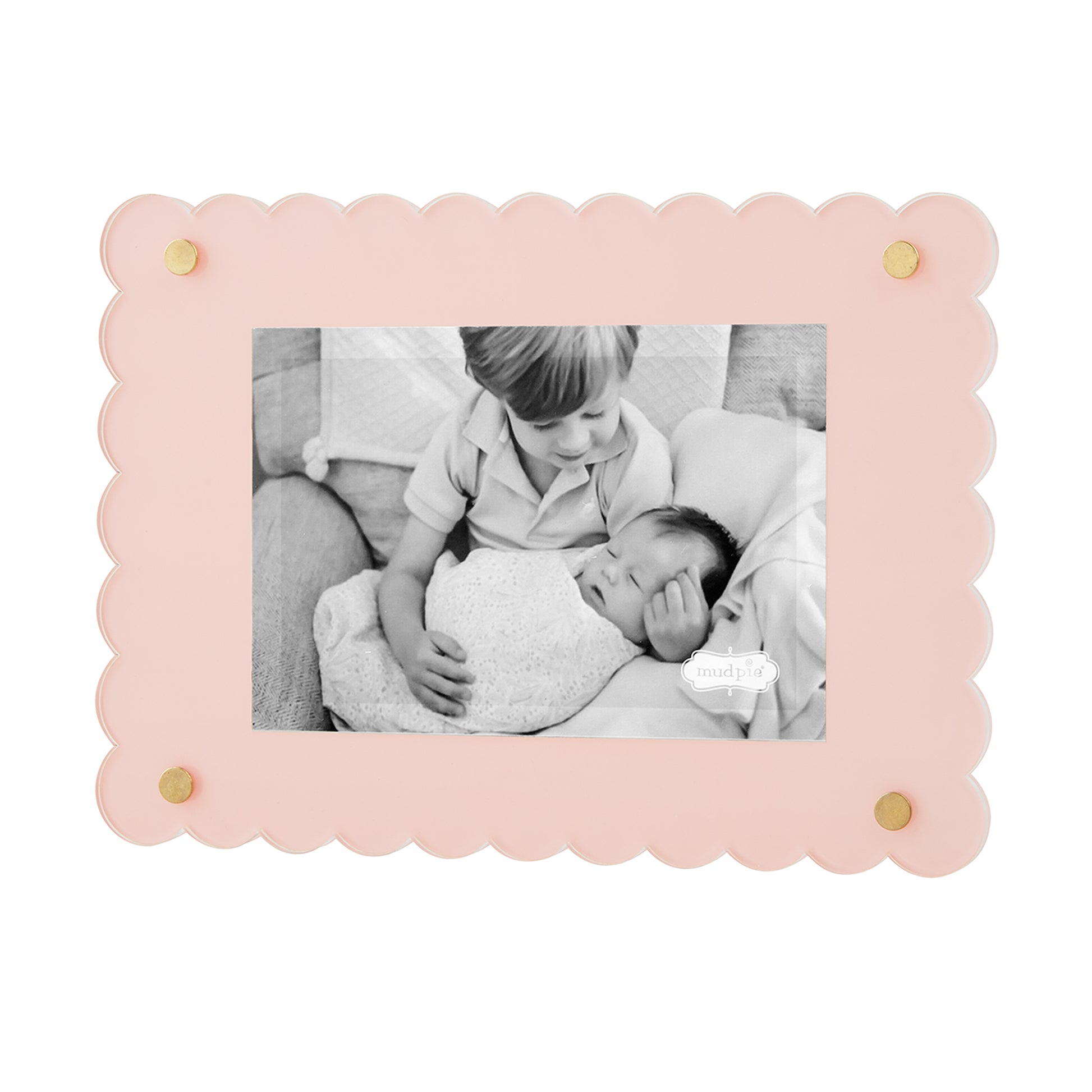 Scalloped Acrylic Frame - Pink