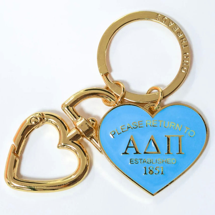 Sorority Please Return Key Ring - Alpha Delta Pi