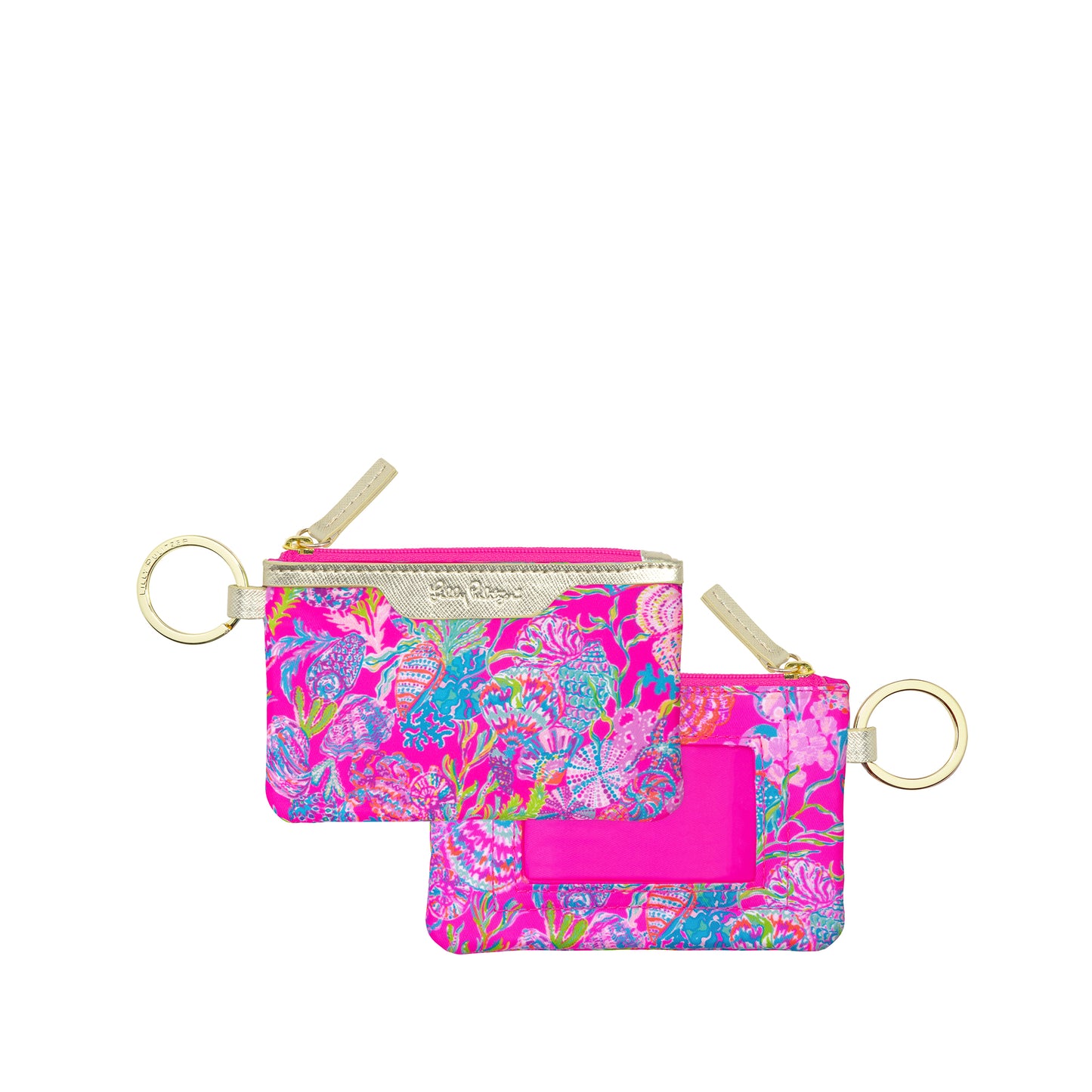 Lilly Pulitzer Pencil Pouch - Round, Shell Me Something Good