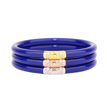 Budhagirl All Weather Bangle - 3 Kings, Set/3 - Lapis