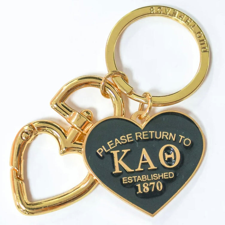 Sorority Please Return Key Ring - Kappa Alpha Theta