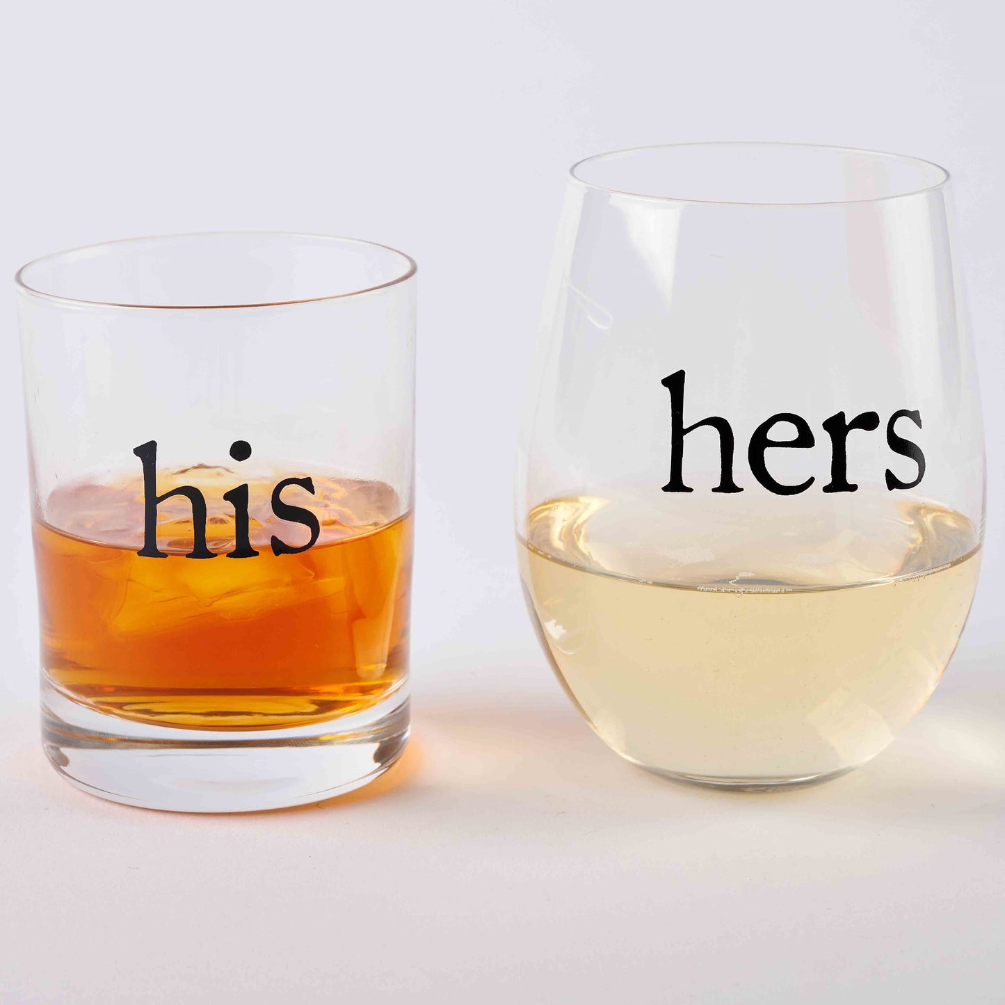 His/Hers Boxed Glass Set