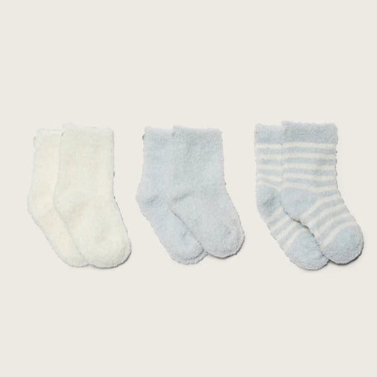 Barefoot Dreams Cozychic Lite Knit Infant Socks - Set/3