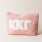 Sorority Blush Sherpa Greek Letter Pouch - Kappa Kappa Gamma