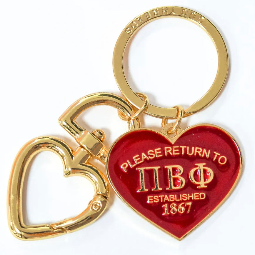 Sorority Please Return Key Ring - Pi Beta Phi