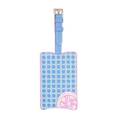 Lilly Pulitzer Luggage Tag - Frenchie Blue Caning