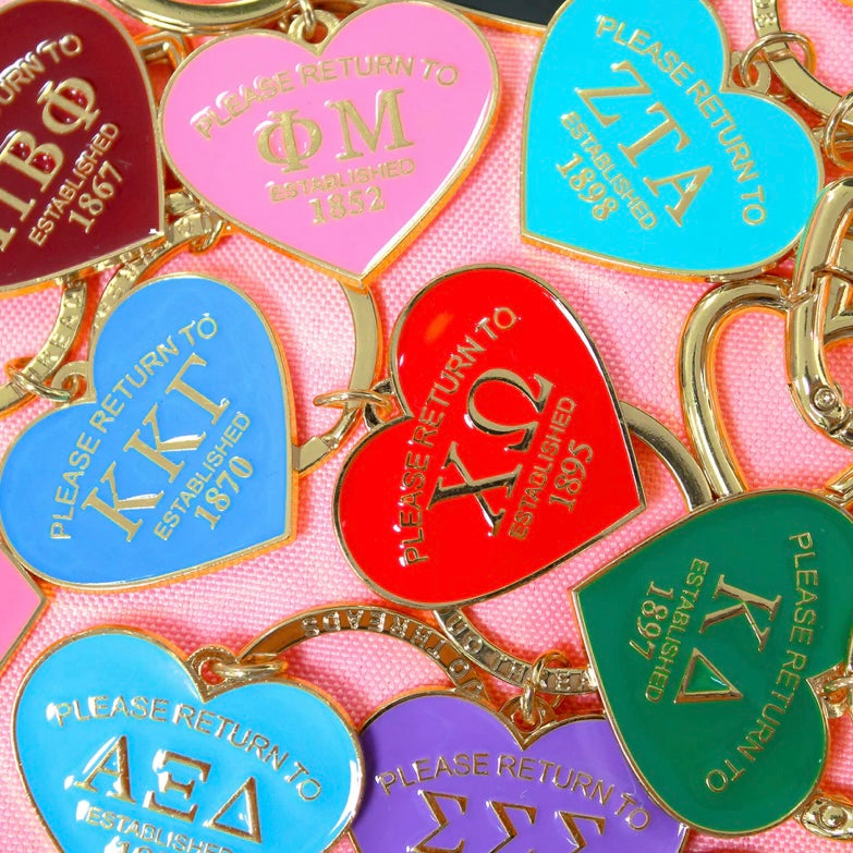 Sorority Please Return Key Ring - Assorted