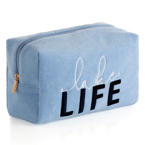 "Lake Life" Terry Zip Pouch