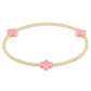 Enewton Signature Cross Gold Pattern 2MM Bead Bracelet - Pink