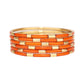 BuDhaGirl Veda Bangles - Set/6 - Burnt Orange