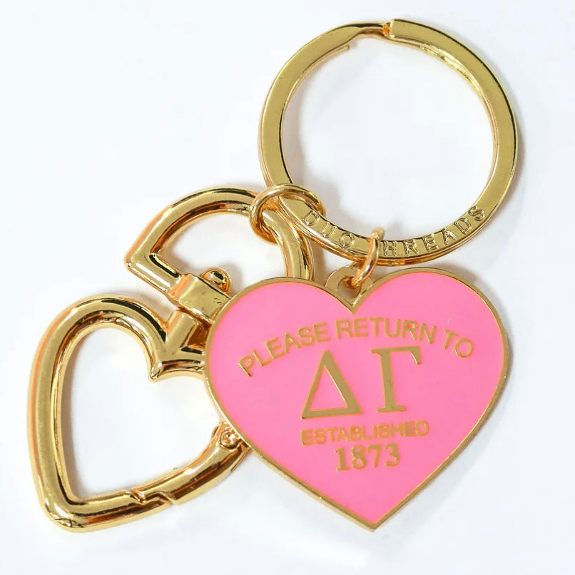 Sorority Please Return Key Ring - Delta Gamma