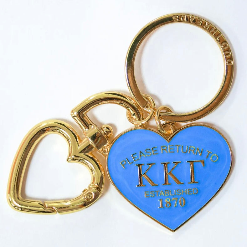 Sorority Please Return Key Ring - Kappa Kappa Gamma